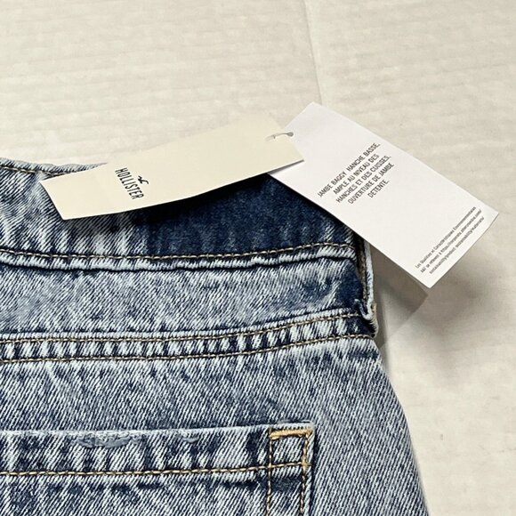 Hollister Y2K Jeans Womens 8P 29‎ Short Low Rise Baggy Vintage Wash Denim Skater - Picture 11 of 11